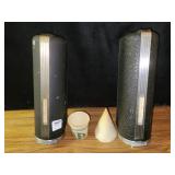 2 METAL DIXIE CUP DISPENSERS - WALL MOUNT