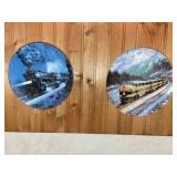 2 "THE EMPIRE BUILDER" COLLECTOR PLATES AND