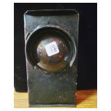 RAILROAD LANTERN SIDE SLEEVE W/YELLOW GLASS