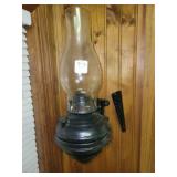 WALL MOUNT OIL LAMP WITH FILLING FUNNEL