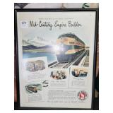 MID-CENTURY EMPIRE BUILDER - FRAMED