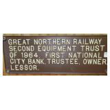 GREAT NORTHERN RAILWAY SECONDE EQUIP. TRUST
