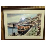 GREAT NORHTERN TRAIN PRINT - FRAMED AND