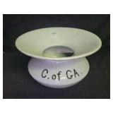 CENTRAL OF GEORGIA ENAMEL SPITOON