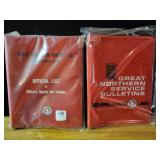 2 GREAT NORTHERN RAILWAY INFORMATION BOOKS