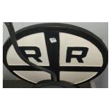 24" CAST IRON RAILROAD CROSSING SIGN