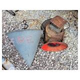 RAILROAD LAMP - 4 WAY - MISSING 1 SIDE AND