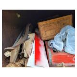 CONTENTS OF CABOOSE SIDE BOX: COKE CRATES,