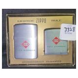 2 R.E.A. EXPRESS ZIPPO LIGHTERS IN ORIGINAL BOX