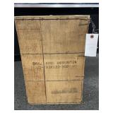 SMALL ARMS WOODEN AMMO CRATE