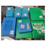 8 EMPTY RE-LOADING DIES CONTAINERS