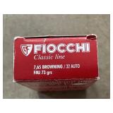 1 FIOCCHI CLASSIC LINE 50 ROUNDS 7.65 BROWING 32