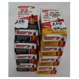 400 ROUNDS, 22 CAL. 38 - 40 GR.