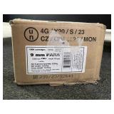 1000 ROUNDS S & B 9 MM AMMO - UNOPENED BOX