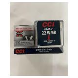 50 ROUNDS CCI V-MAX 22 WMR 30 GR. CCCI 22 WMR #12
