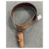 COWBOY LEATHER HOLSTER & BELT