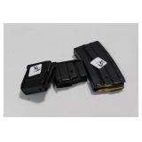 3 RUGER MIN 14 MAGAZINES SOME AMMO