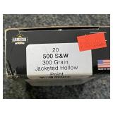20 ROUNDS ARMSCOR AMMO 500 S&W 300 GR JHP