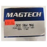 MAGTECH .500 S&W MAG 325 GR 6 AMMO & 9 EMPTY