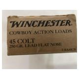 WINCHESTER 37 ROUNDS .45 CAL 45 COLT 250 GR LFN