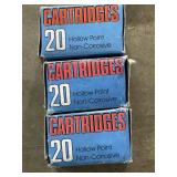 3 HUNTING RIFLE AMMO 7.62X39 123 GR, HOLLOW POINT