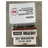1 SPEER GOLD DOT 20 ROUNDS AMMO, 357 MAG. 158 GR.