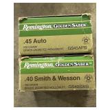 REMINGTON GOLDEN SABER .45 AUTO, 230 GR. BRASS