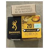 1 BROWNING 20 GA AMMO SHOT GUN 25 ROUNDS,