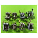 GROUPING OF 8 FISHING REELS