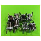 GROUPING OF 8 FISHING REELS