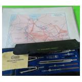 GROUPING: DRAFTING SET, MAP, AMERICAN SOLDIER MAGA