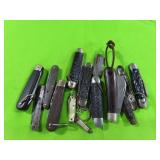 GROUPING: 13 POCKET KNIVES