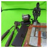 GROUPING: CLIPPERS, PENCIL SHARPENER, WOOD PLANE,