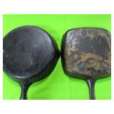 2 CAST IRON SKILLETS