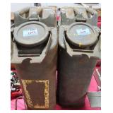 PAIR MILTARY FUEL CANS