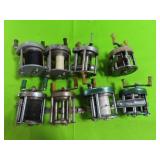 GROUPING: 8 FISHING REELS