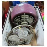 2 VINTAGE FANS