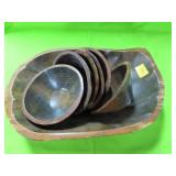 WOODEN BOWL SET