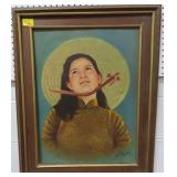 ASIAN PAINTING ON CANVAS