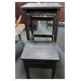 TELEPHONE STAND WITH FOLD OUT SEAT