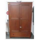 PRIMITIVE STYLE WARDROBE WITH SINGLE DRAWER IN BOT