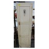 WHITE PAINTED CUPBOARD WITH NATIVE AMERICAN SCHOOL