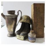 GROUPING: JIM BEAM BOTTLES, GLASSWARE, ETC.