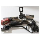 GUN PARTS: SCOPE MOUNTS, FOLDING BUTT STOCK,