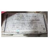 U.S. ARMY FOOT LOCKER WITH UNIFORM PARTS