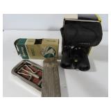 GROUPING: BUSHNELL BINOCULARS, FISHING LINE, ETC.