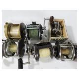6 VINTAGE FISHING REELS - DAIWA AND OTHERS