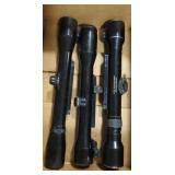 3 RIFLE SCOPES