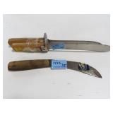 3 RUSSELL - GREEN RIVER BUTCHER KNIVES