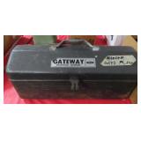 METAL TOOL BOX WITH GUN PARTS